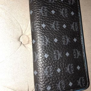 Authentic MCM Zip Around Wallet in Visetos